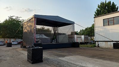 Groundsupportové zastřešení podia 8x6m